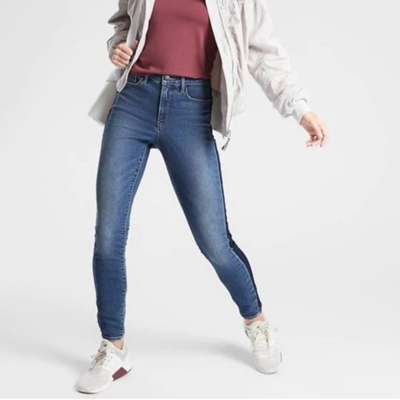 Athleta Skulptek tuxedo stripe skinny jeans - Picture 5 of 11